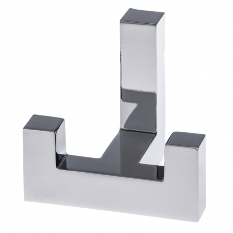 Крючок 2-х рожковый 6085L, матовый хром, ZnAl, K-6085L-05, 210/35 шт