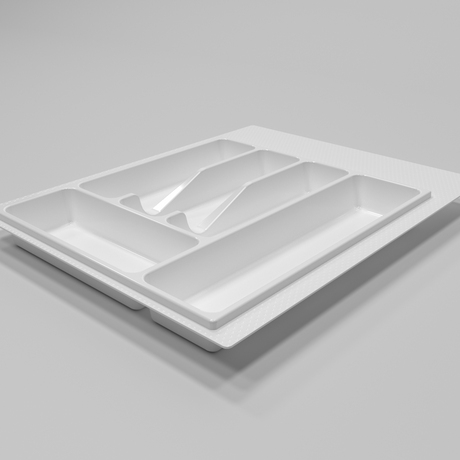 Лоток для столовых приборов в базу 450 мм, Белый