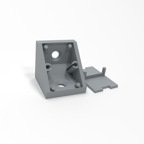 Монтажный уголок с крышкой №14 серый (6000 шт)