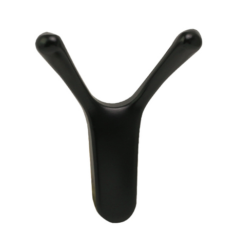 Крючок R24, 2-х рожковый, черный матовый