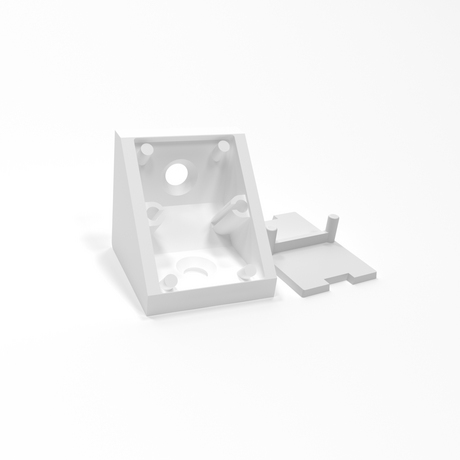 Монтажный уголок с крышкой №1 белый (6000 шт)